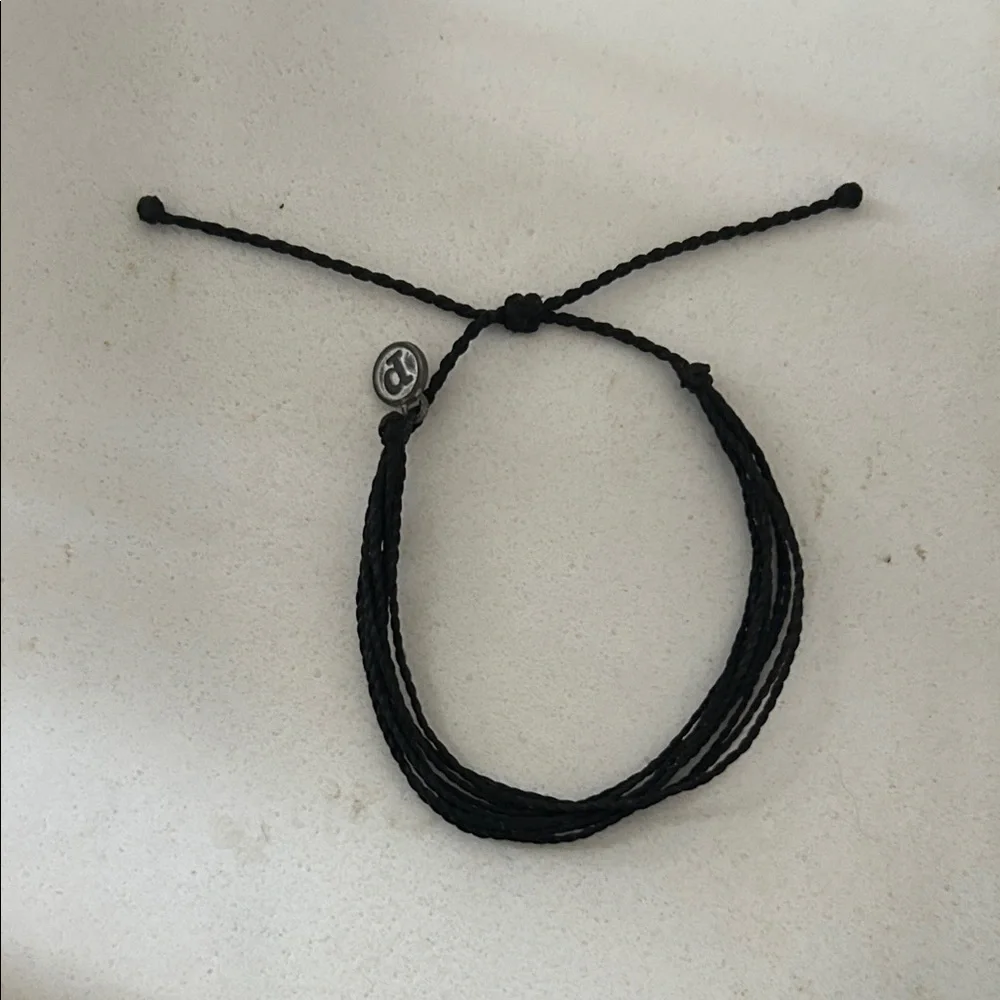 Pura Vida Black Braided Bracelet - Picture 1 of 1